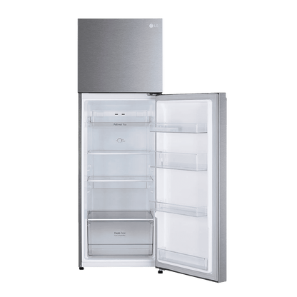 LG 272 Litres 2 Star Frost Free Double Door Refrigerator with Smart Diagnosis (GL-N312SDSY, Dazzle Steel)