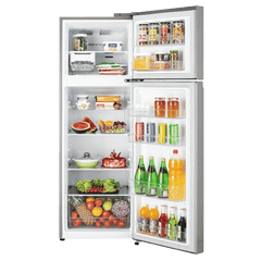 LG 272 Litres 2 Star Frost Free Double Door Refrigerator with Smart Diagnosis (GL-N312SDSY, Dazzle Steel)