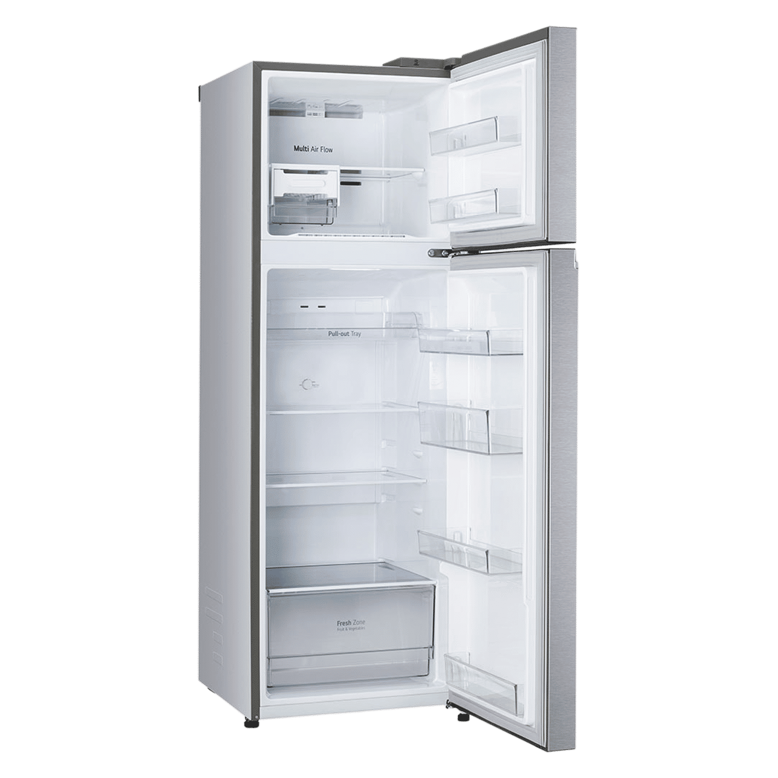 LG 272 Litres 2 Star Frost Free Double Door Refrigerator with Smart Diagnosis (GL-N312SDSY, Dazzle Steel)