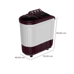 Whirlpool 7 Kg 5 Star Semi- Automatic Washing Machine with Soak Technology (Ace Supreme Pro, 30298, Wine)