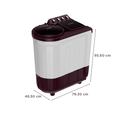 Whirlpool 7 Kg 5 Star Semi- Automatic Washing Machine with Soak Technology (Ace Supreme Pro, 30298, Wine)