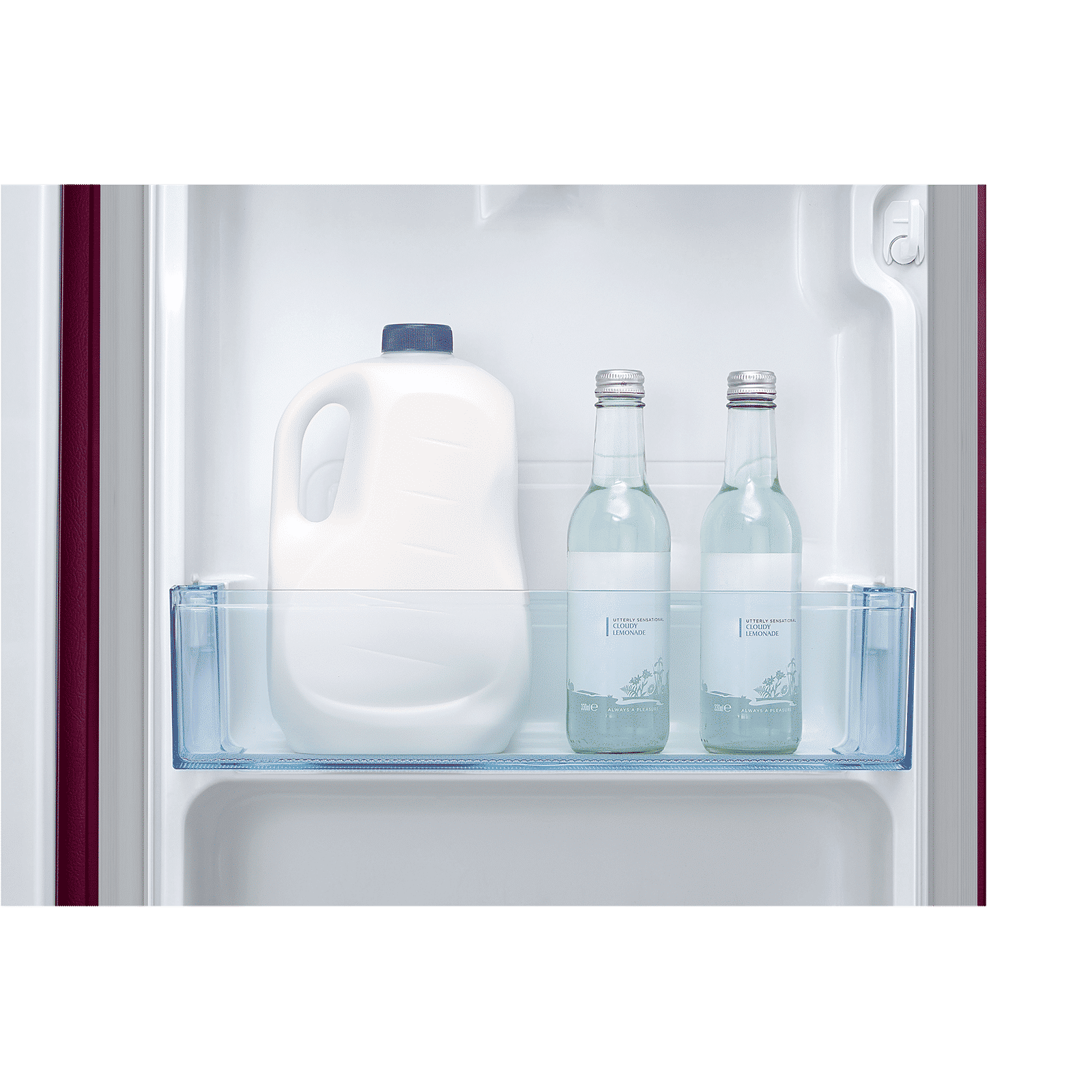 SAMSUNG Stylish Grande 183 Litres3 Star Direct Cool Single Door Refrigerator with Anti Bacterial Gasket (RR20C1723R8/HL, Blooming Saffron Red)