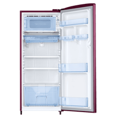 SAMSUNG Stylish Grande 183 Litres3 Star Direct Cool Single Door Refrigerator with Anti Bacterial Gasket (RR20C1723R8/HL, Blooming Saffron Red)