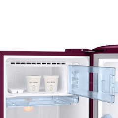 SAMSUNG Stylish Grande 183 Litres3 Star Direct Cool Single Door Refrigerator with Anti Bacterial Gasket (RR20C1723R8/HL, Blooming Saffron Red)