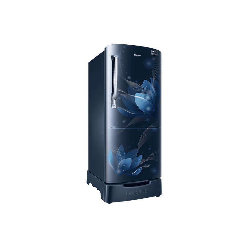 SAMSUNG 183 Litres 3 Star Direct Cool Single Door Refrigerator (RR20C1823U8/HL, Saffron Blue)