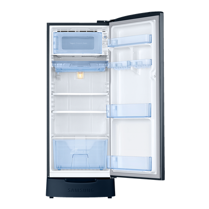 SAMSUNG 183 Litres 3 Star Direct Cool Single Door Refrigerator (RR20C1823U8/HL, Saffron Blue)
