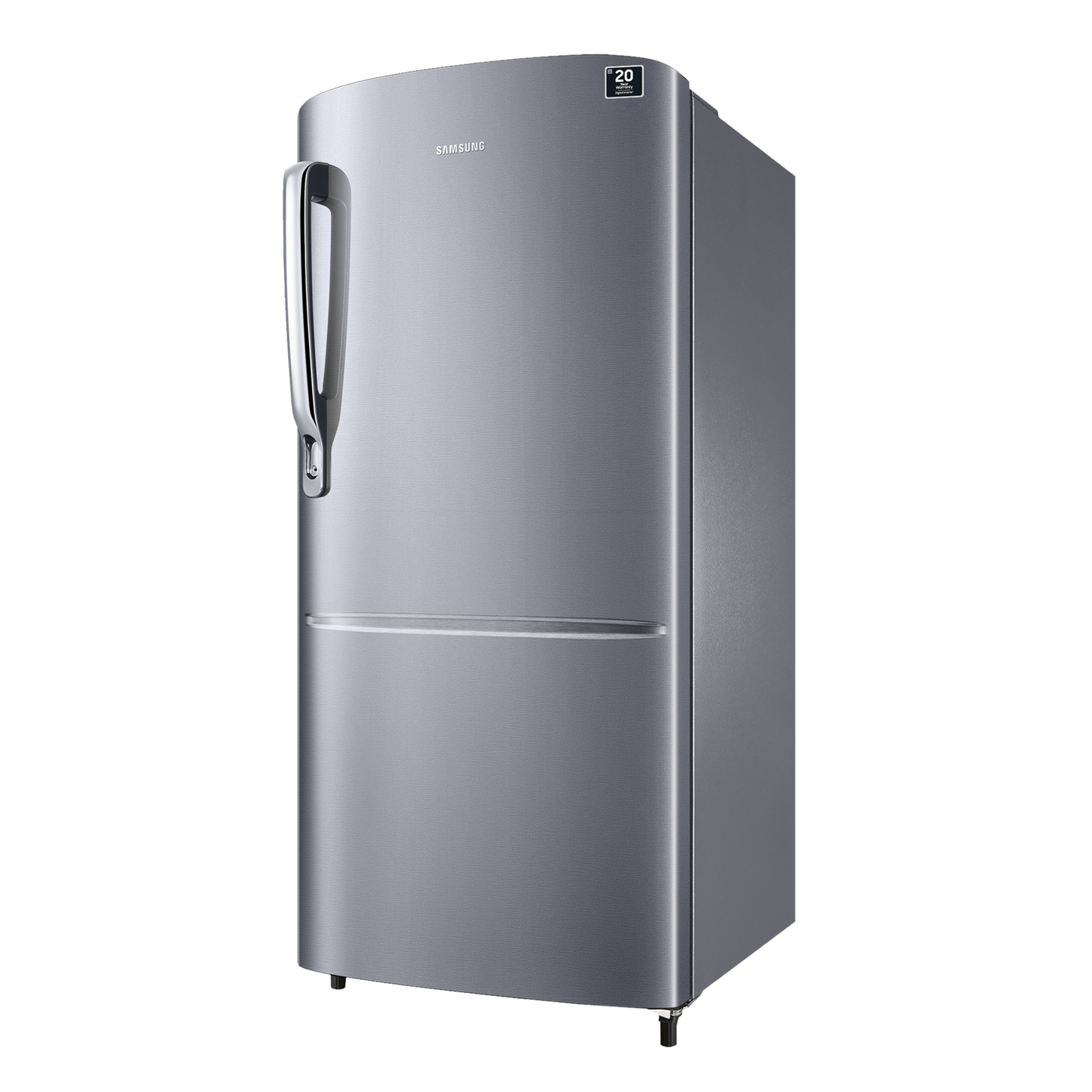SAMSUNG Stylish Grande 183 Litres3 Star Direct Cool Single Door Refrigerator with Anti Bacterial Gasket (RR20C1723S8/HL, Elegant Inox)
