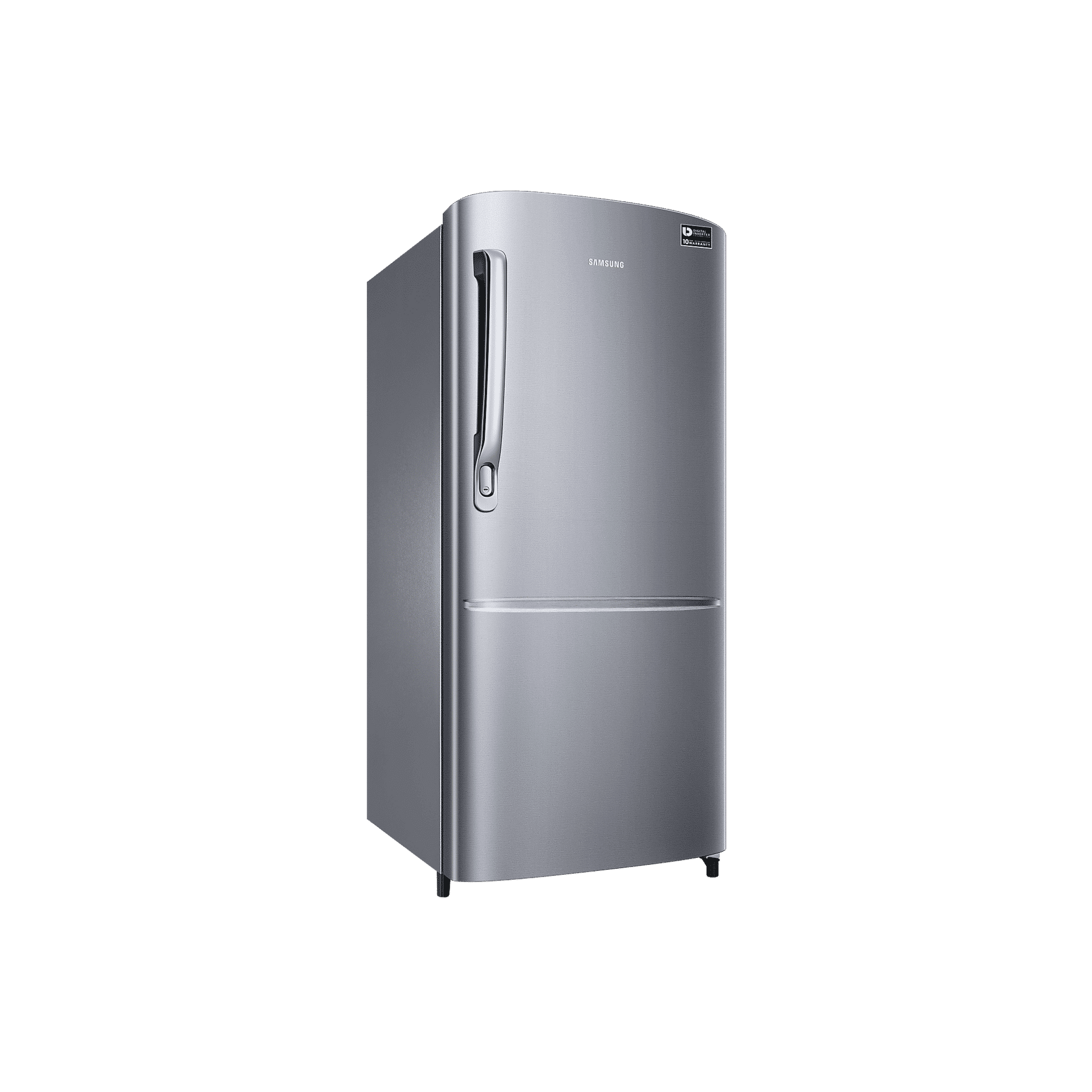 SAMSUNG Stylish Grande 183 Litres3 Star Direct Cool Single Door Refrigerator with Anti Bacterial Gasket (RR20C1723S8/HL, Elegant Inox)