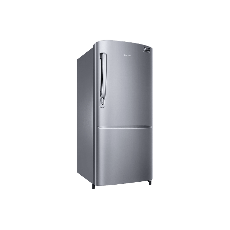 SAMSUNG Stylish Grande 183 Litres3 Star Direct Cool Single Door Refrigerator with Anti Bacterial Gasket (RR20C1723S8/HL, Elegant Inox)