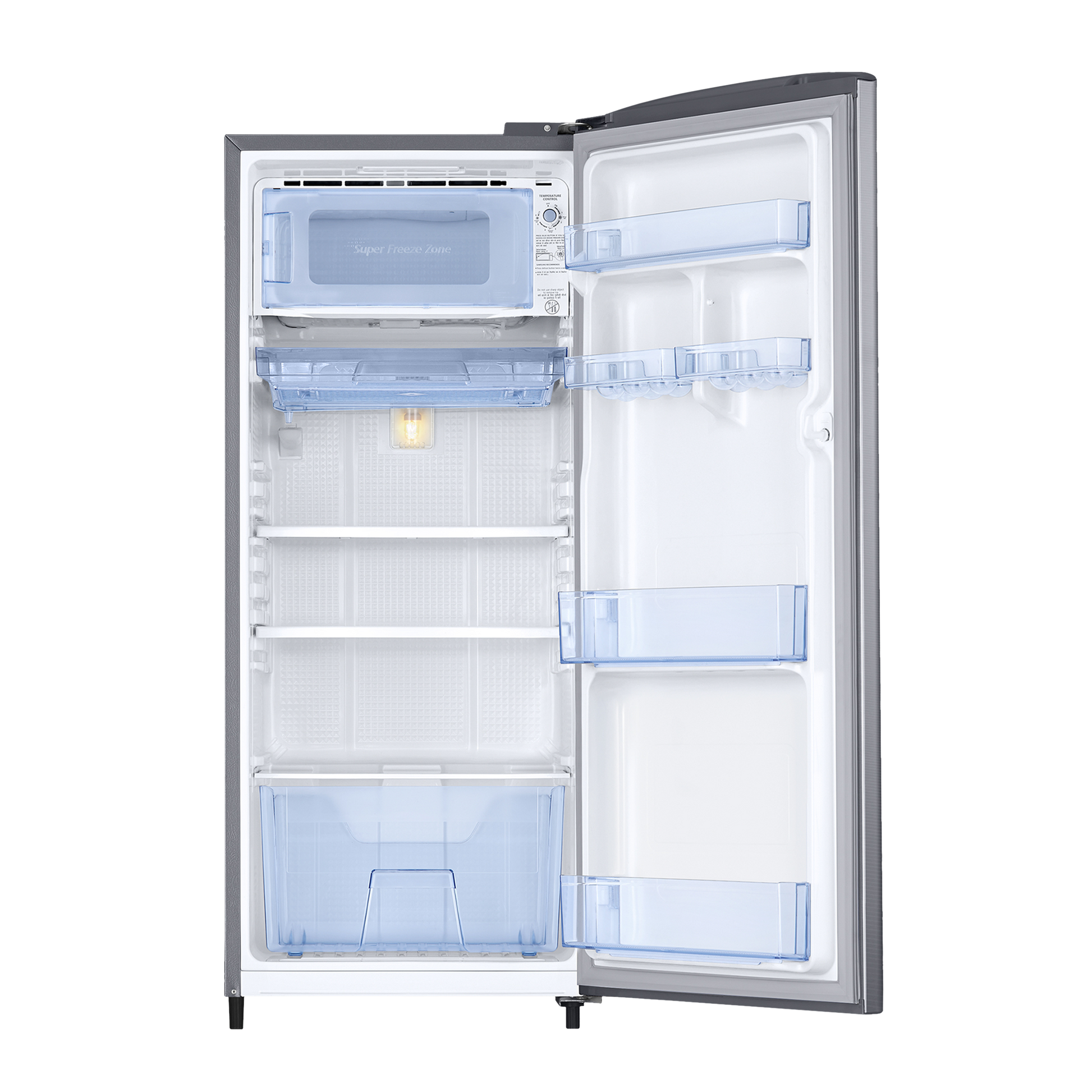SAMSUNG Stylish Grande 183 Litres3 Star Direct Cool Single Door Refrigerator with Anti Bacterial Gasket (RR20C1723S8/HL, Elegant Inox)