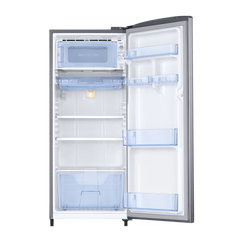 SAMSUNG Stylish Grande 183 Litres3 Star Direct Cool Single Door Refrigerator with Anti Bacterial Gasket (RR20C1723S8/HL, Elegant Inox)