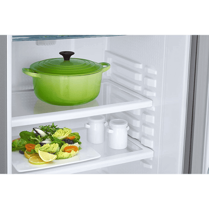 SAMSUNG Stylish Grande 183 Litres3 Star Direct Cool Single Door Refrigerator with Anti Bacterial Gasket (RR20C1723S8/HL, Elegant Inox)