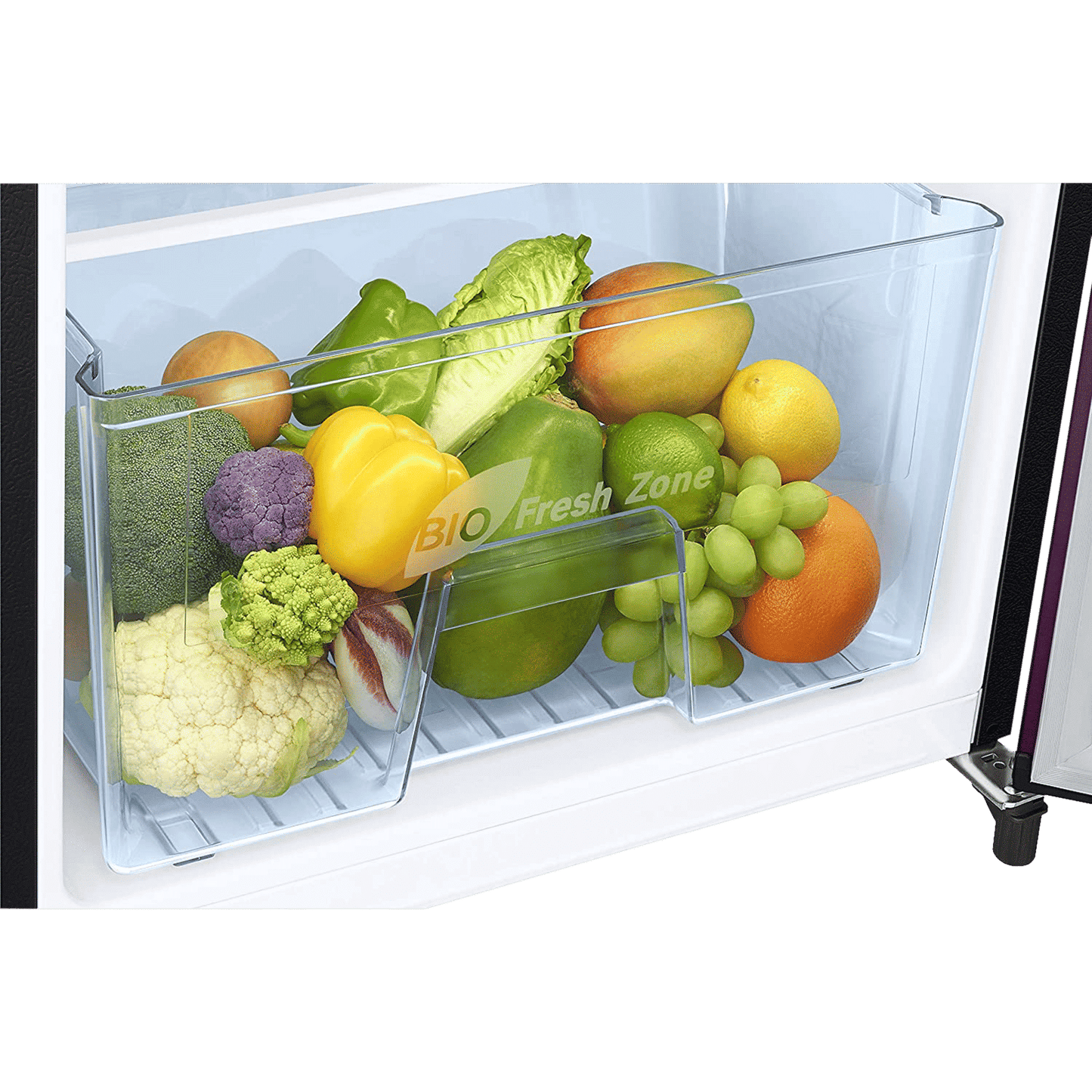 SAMSUNG Stylish Grande 223 Litres3 Star Direct Cool Single Door Refrigerator with Base Stand Drawer (RR24C2Z23CR/NL, Camellia Purple)
