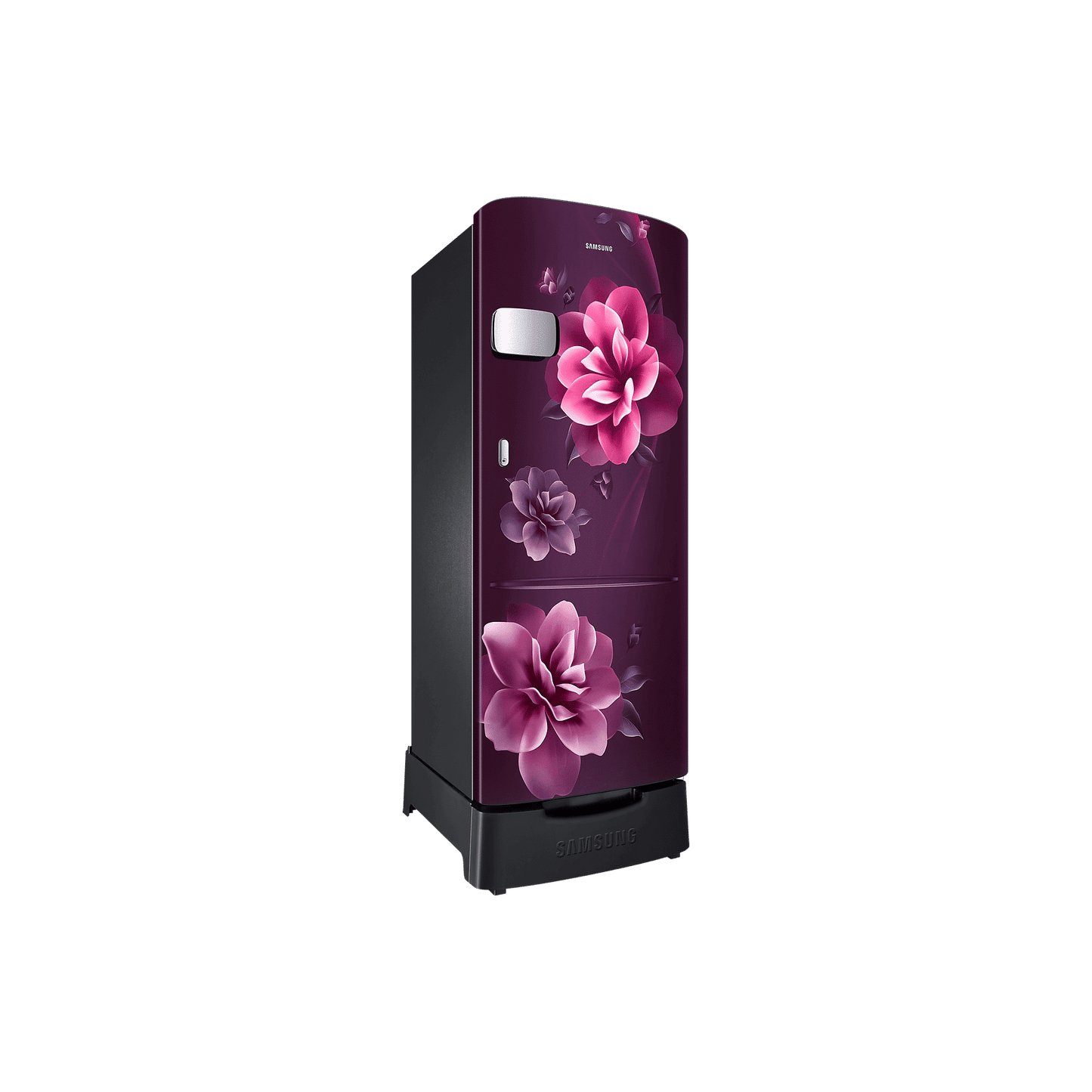 SAMSUNG Stylish Grande 223 Litres3 Star Direct Cool Single Door Refrigerator with Base Stand Drawer (RR24C2Z23CR/NL, Camellia Purple)