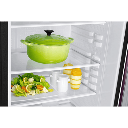 SAMSUNG Stylish Grande 223 Litres3 Star Direct Cool Single Door Refrigerator with Base Stand Drawer (RR24C2Z23CR/NL, Camellia Purple)