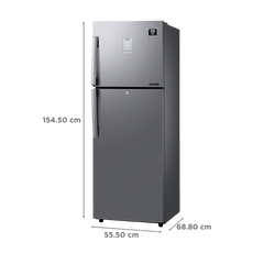 SAMSUNG 236 Litres 2 Star Frost Free Double Door Convertible Refrigerator with Anti Bacterial Gasket (RT28C3922S9/HL, Refined Inox)