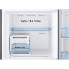SAMSUNG 236 Litres 2 Star Frost Free Double Door Convertible Refrigerator with Anti Bacterial Gasket (RT28C3922S9/HL, Refined Inox)