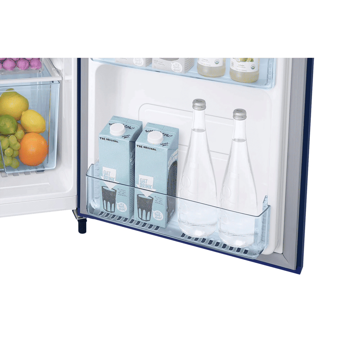 SAMSUNG Stylish Grande 183 Litres4 Star Direct Cool Single Door Refrigerator with Anti Bacterial Gasket (RR20C1724CU/HL, Camellia Blue)