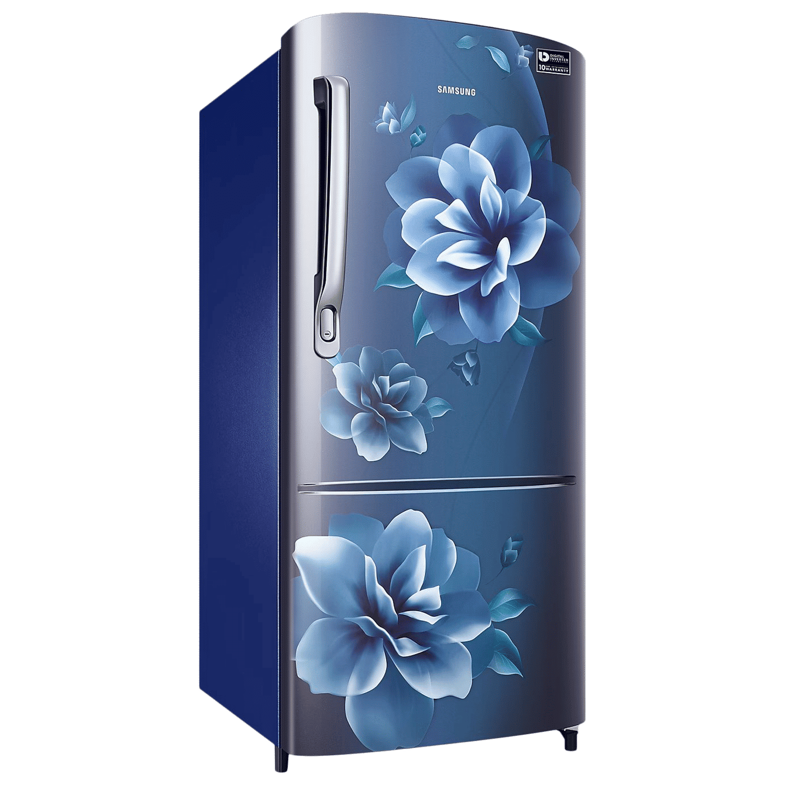 SAMSUNG Stylish Grande 183 Litres4 Star Direct Cool Single Door Refrigerator with Anti Bacterial Gasket (RR20C1724CU/HL, Camellia Blue)