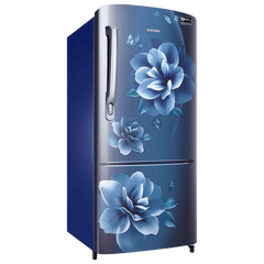 SAMSUNG Stylish Grande 183 Litres4 Star Direct Cool Single Door Refrigerator with Anti Bacterial Gasket (RR20C1724CU/HL, Camellia Blue)