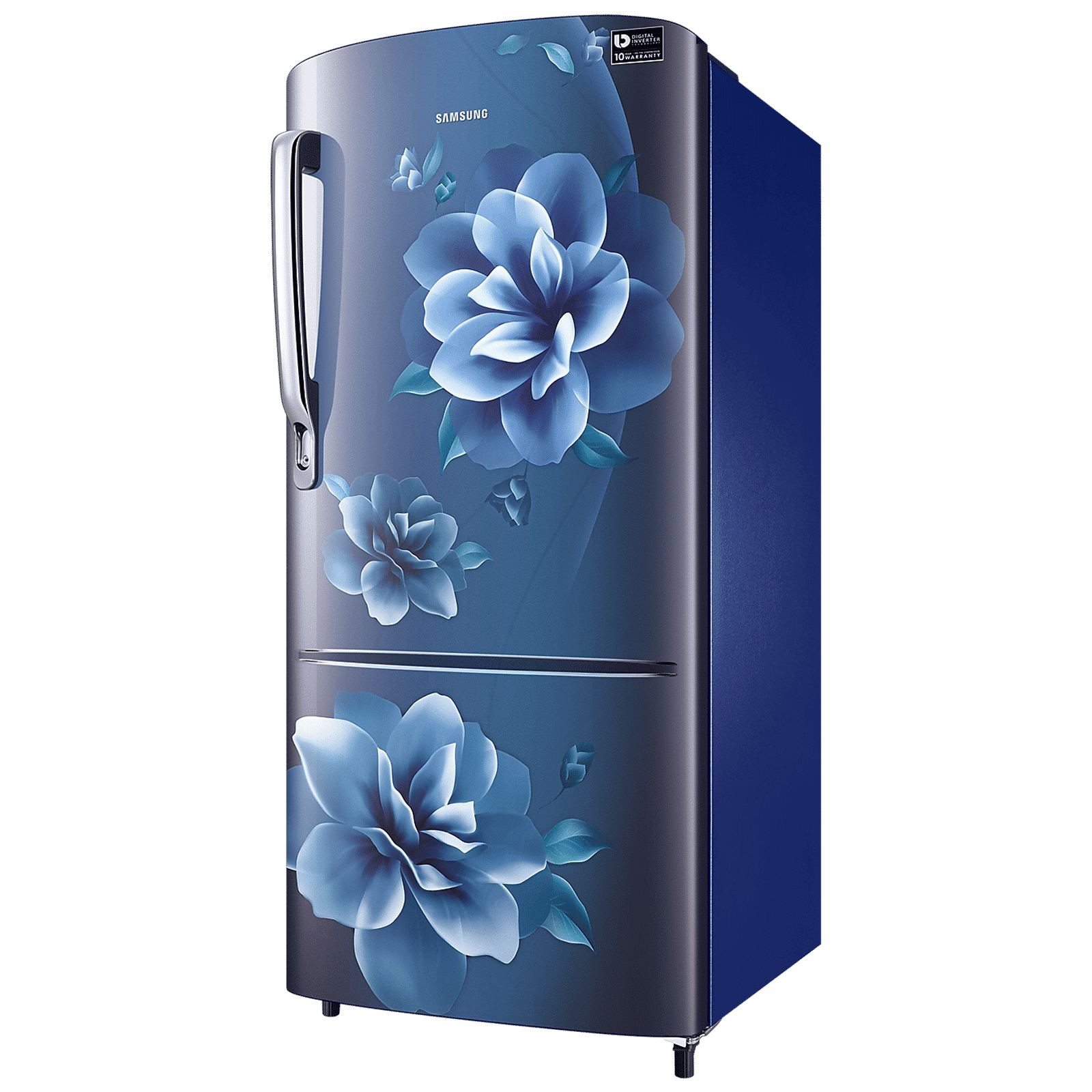 SAMSUNG Stylish Grande 183 Litres4 Star Direct Cool Single Door Refrigerator with Anti Bacterial Gasket (RR20C1724CU/HL, Camellia Blue)