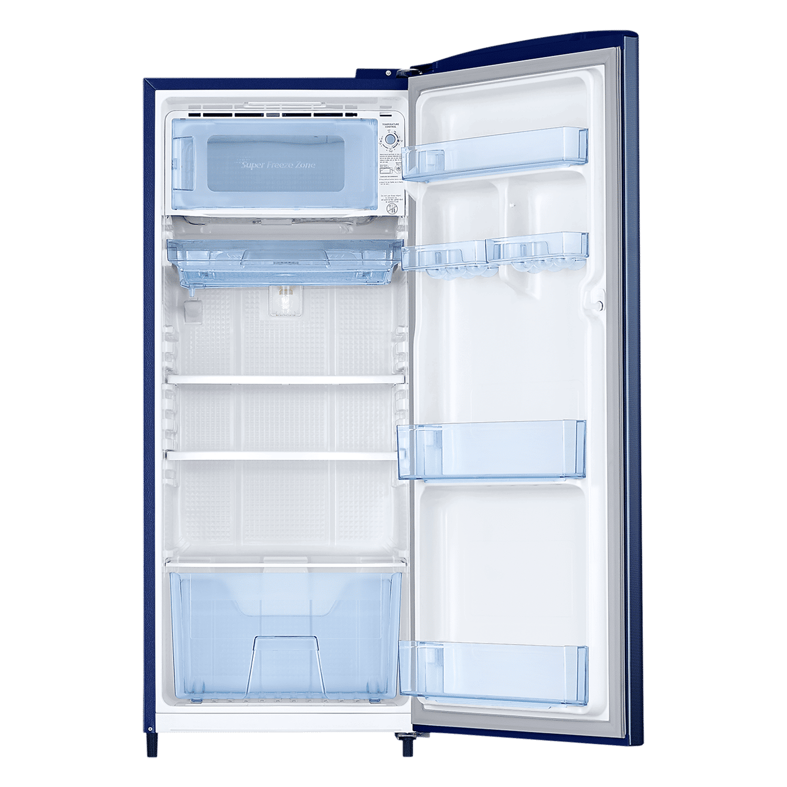 SAMSUNG Stylish Grande 183 Litres4 Star Direct Cool Single Door Refrigerator with Anti Bacterial Gasket (RR20C1724CU/HL, Camellia Blue)