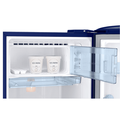 SAMSUNG Stylish Grande 183 Litres4 Star Direct Cool Single Door Refrigerator with Anti Bacterial Gasket (RR20C1724CU/HL, Camellia Blue)