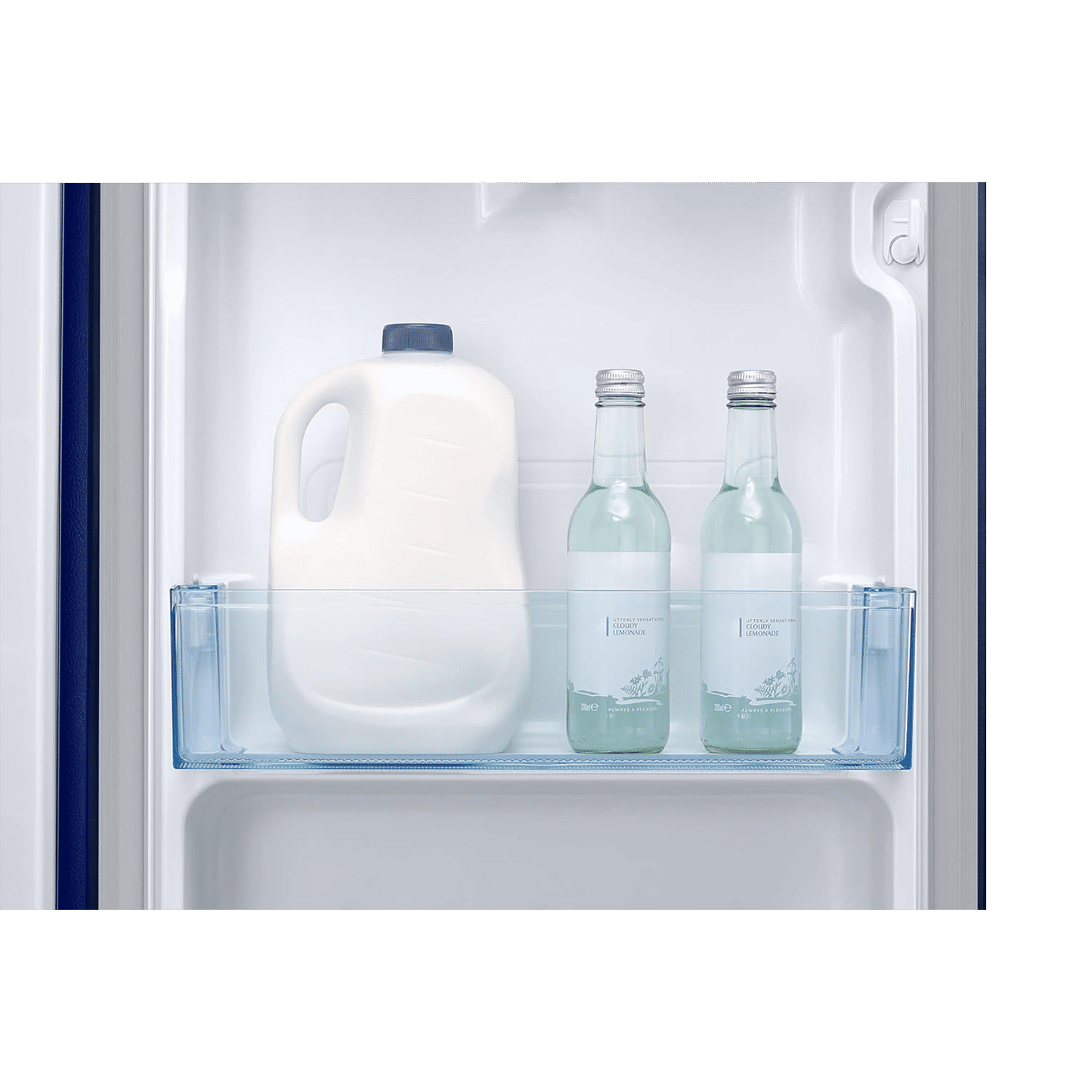 SAMSUNG Stylish Grande 183 Litres4 Star Direct Cool Single Door Refrigerator with Anti Bacterial Gasket (RR20C1724CU/HL, Camellia Blue)