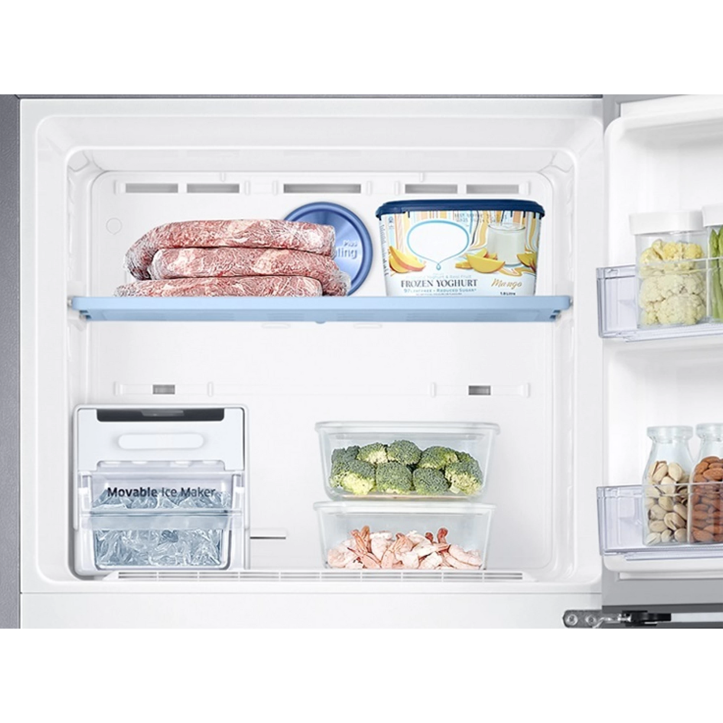 SAMSUNG 363 Litres 1 Star Frost Free Double Door Convertible Refrigerator with Stabilizer Free Operation (RT39C5511S9/HL, Refined Inox)