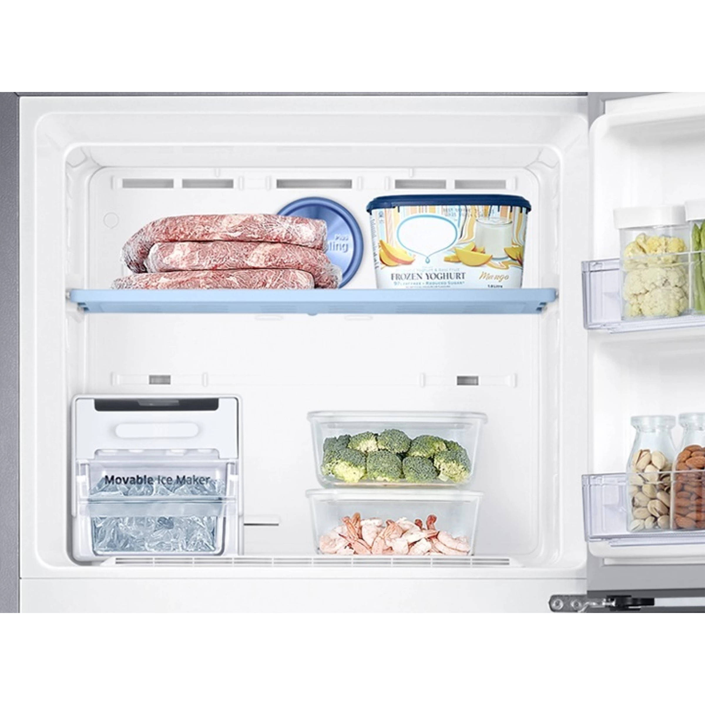 SAMSUNG 363 Litres 1 Star Frost Free Double Door Convertible Refrigerator with Stabilizer Free Operation (RT39C5511S9/HL, Refined Inox)