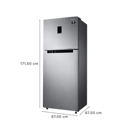 SAMSUNG 363 Litres 1 Star Frost Free Double Door Convertible Refrigerator with Stabilizer Free Operation (RT39C5511S9/HL, Refined Inox)