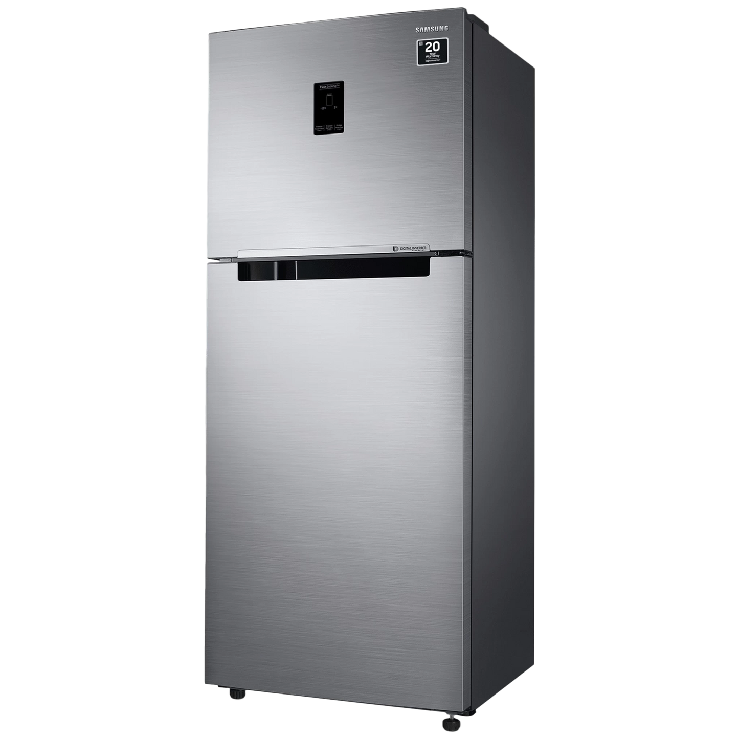 SAMSUNG 363 Litres 1 Star Frost Free Double Door Convertible Refrigerator with Stabilizer Free Operation (RT39C5511S9/HL, Refined Inox)