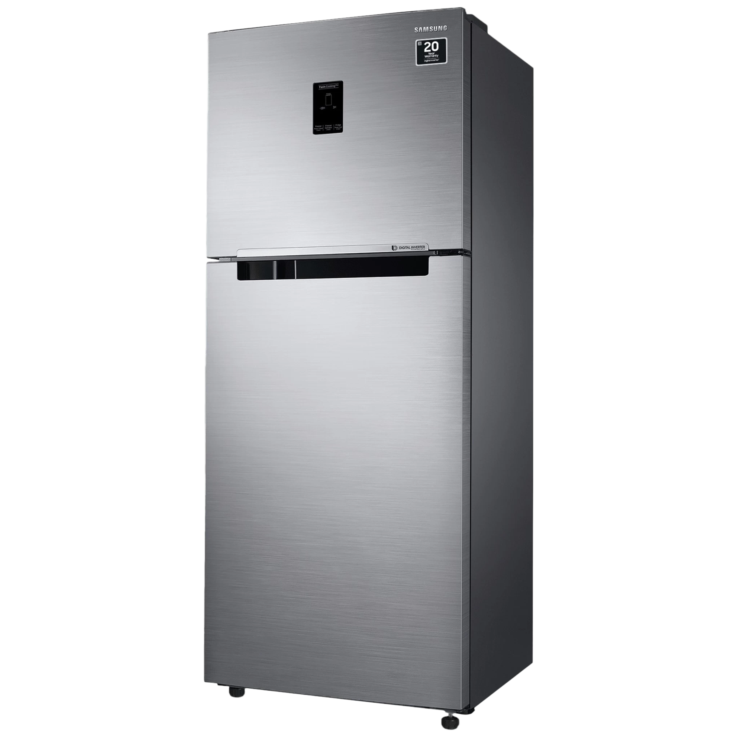 SAMSUNG 363 Litres 1 Star Frost Free Double Door Convertible Refrigerator with Stabilizer Free Operation (RT39C5511S9/HL, Refined Inox)