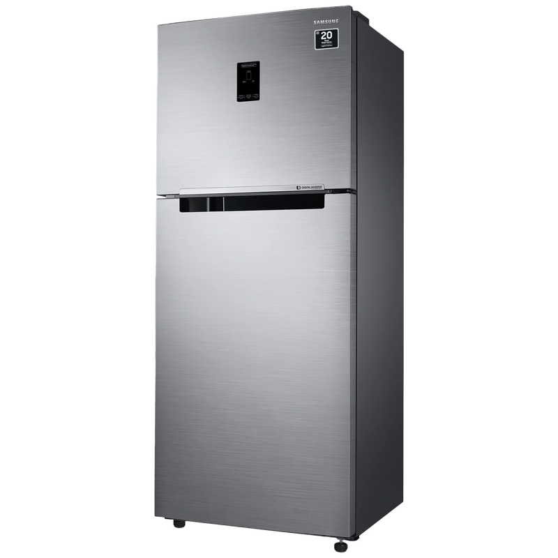 SAMSUNG 363 Litres 1 Star Frost Free Double Door Convertible Refrigerator with Stabilizer Free Operation (RT39C5511S9/HL, Refined Inox)