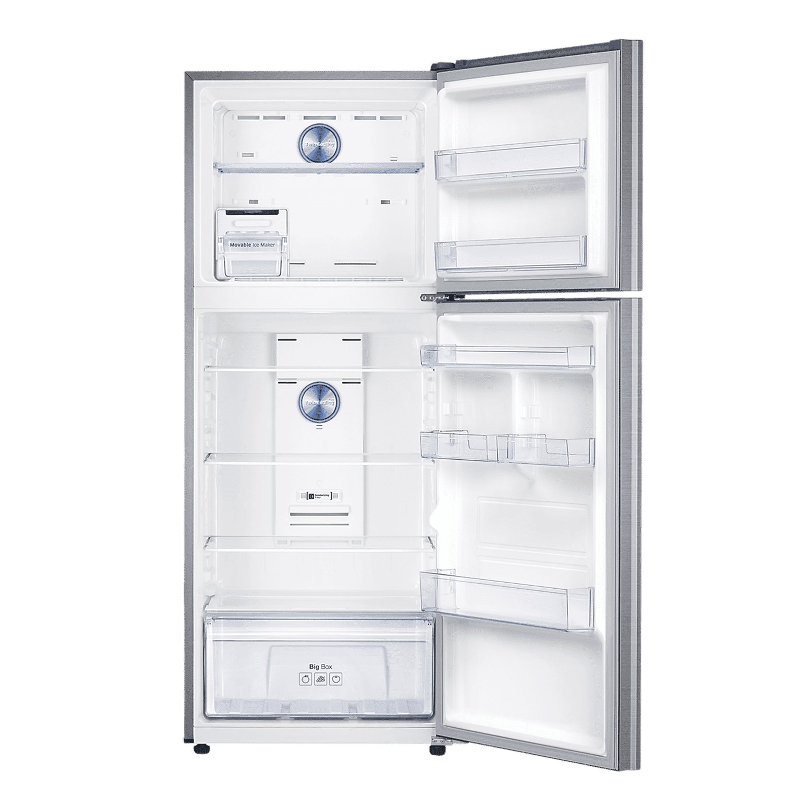 SAMSUNG 363 Litres 1 Star Frost Free Double Door Convertible Refrigerator with Stabilizer Free Operation (RT39C5511S9/HL, Refined Inox)