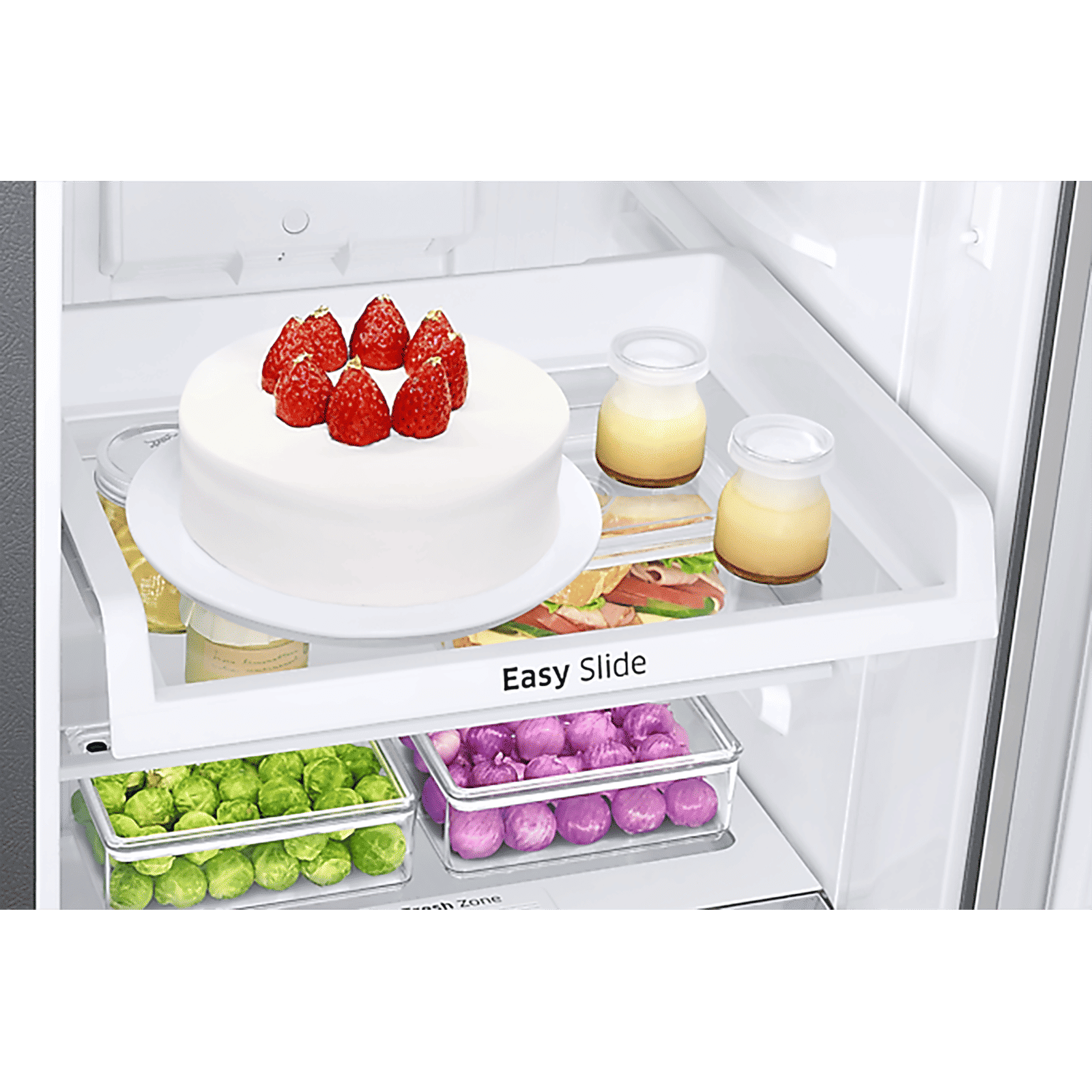 SAMSUNG 236 Litres 2 Star Frost Free Double Door Refrigerator with Power Cut Resistant (RT28C3032GS/HL, Gray Silver)