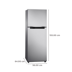 SAMSUNG 236 Litres 2 Star Frost Free Double Door Refrigerator with Power Cut Resistant (RT28C3032GS/HL, Gray Silver)