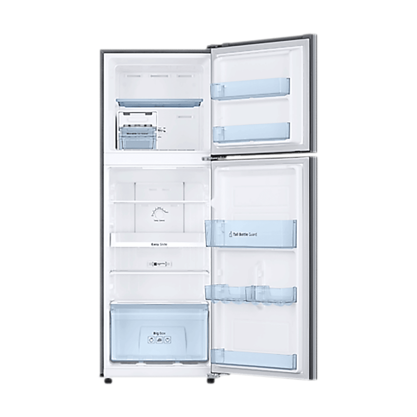 SAMSUNG 236 Litres 2 Star Frost Free Double Door Refrigerator with Power Cut Resistant (RT28C3032GS/HL, Gray Silver)