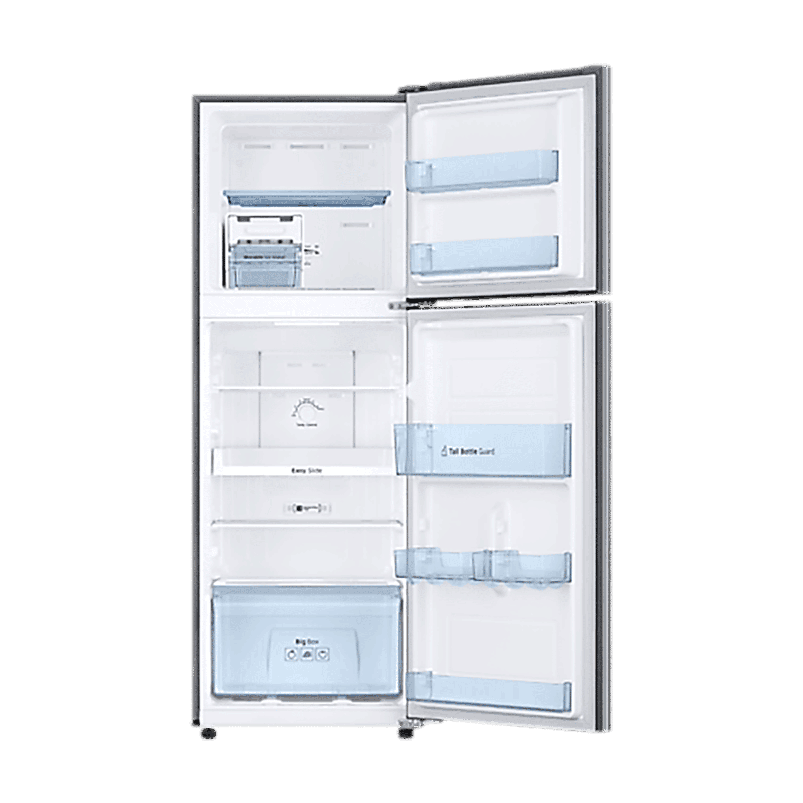 SAMSUNG 236 Litres 2 Star Frost Free Double Door Refrigerator with Power Cut Resistant (RT28C3032GS/HL, Gray Silver)
