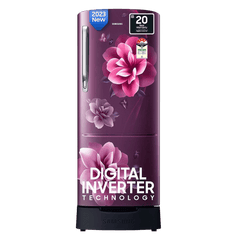 SAMSUNG Stylish Grande 183 Litres4 Star Direct Cool Single Door Refrigerator with Stabilizer Free Operation (RR20C1824CR/HL, Camellia Purple)
