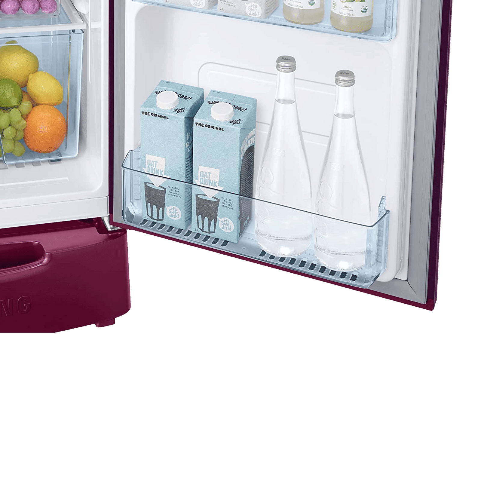 SAMSUNG Stylish Grande 183 Litres4 Star Direct Cool Single Door Refrigerator with Stabilizer Free Operation (RR20C1824CR/HL, Camellia Purple)