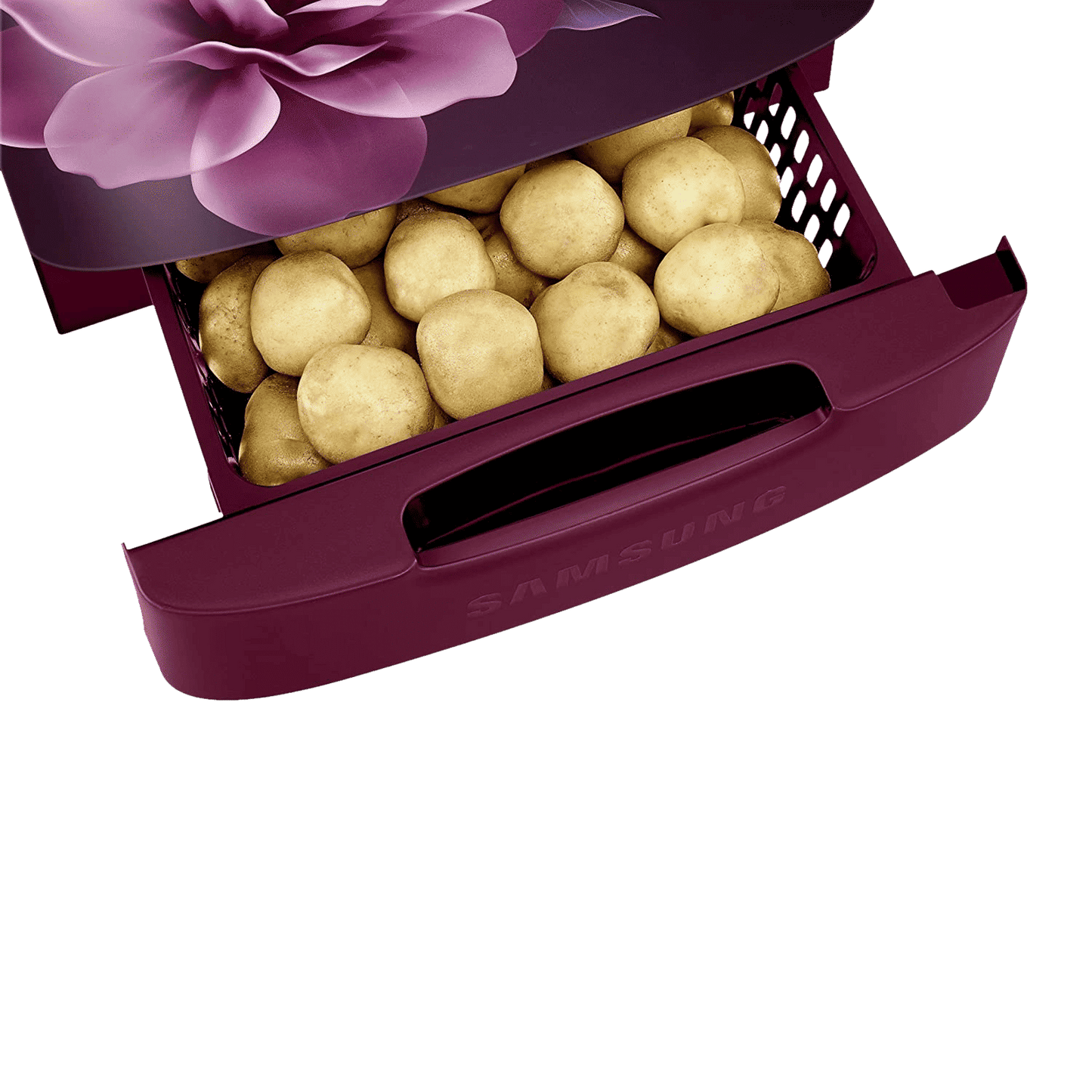 SAMSUNG Stylish Grande 183 Litres4 Star Direct Cool Single Door Refrigerator with Stabilizer Free Operation (RR20C1824CR/HL, Camellia Purple)