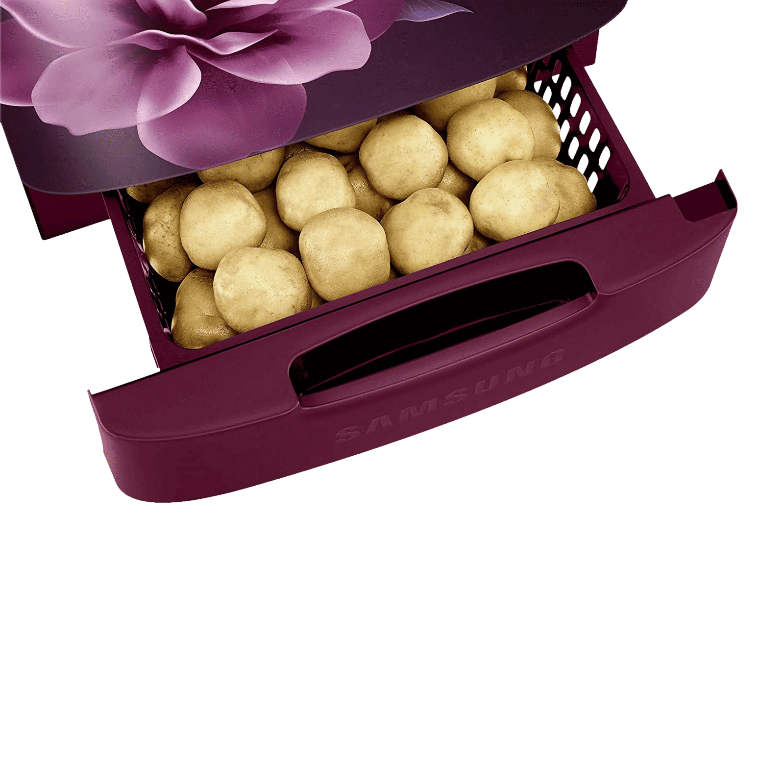 SAMSUNG Stylish Grande 183 Litres4 Star Direct Cool Single Door Refrigerator with Stabilizer Free Operation (RR20C1824CR/HL, Camellia Purple)