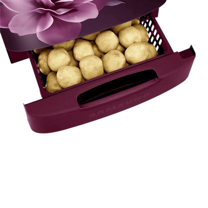 SAMSUNG Stylish Grande 183 Litres4 Star Direct Cool Single Door Refrigerator with Stabilizer Free Operation (RR20C1824CR/HL, Camellia Purple)