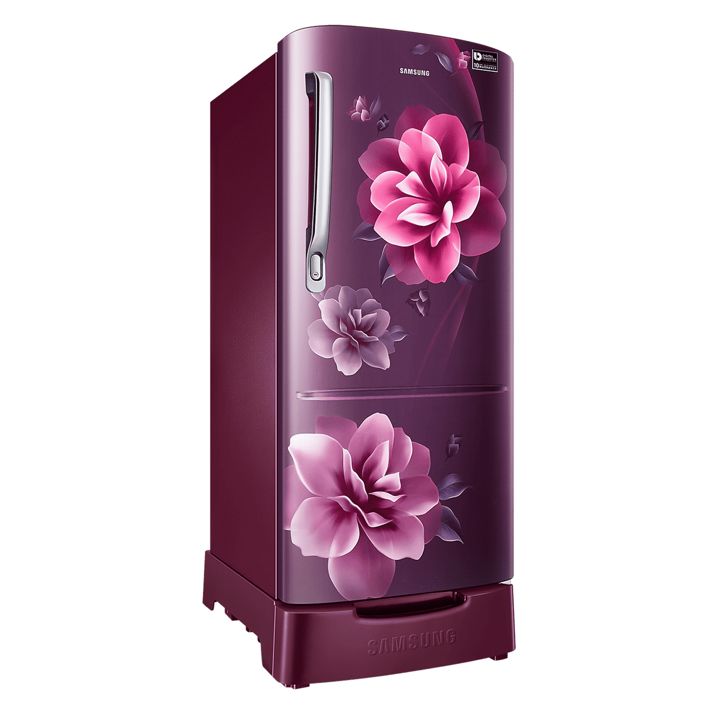 SAMSUNG Stylish Grande 183 Litres4 Star Direct Cool Single Door Refrigerator with Stabilizer Free Operation (RR20C1824CR/HL, Camellia Purple)