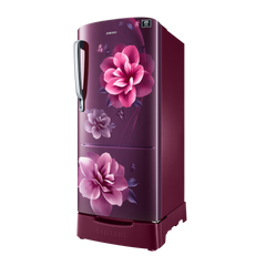 SAMSUNG Stylish Grande 183 Litres4 Star Direct Cool Single Door Refrigerator with Stabilizer Free Operation (RR20C1824CR/HL, Camellia Purple)