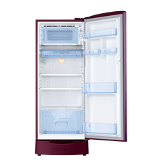 SAMSUNG Stylish Grande 183 Litres4 Star Direct Cool Single Door Refrigerator with Stabilizer Free Operation (RR20C1824CR/HL, Camellia Purple)