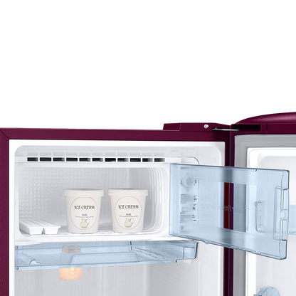 SAMSUNG Stylish Grande 183 Litres4 Star Direct Cool Single Door Refrigerator with Stabilizer Free Operation (RR20C1824CR/HL, Camellia Purple)