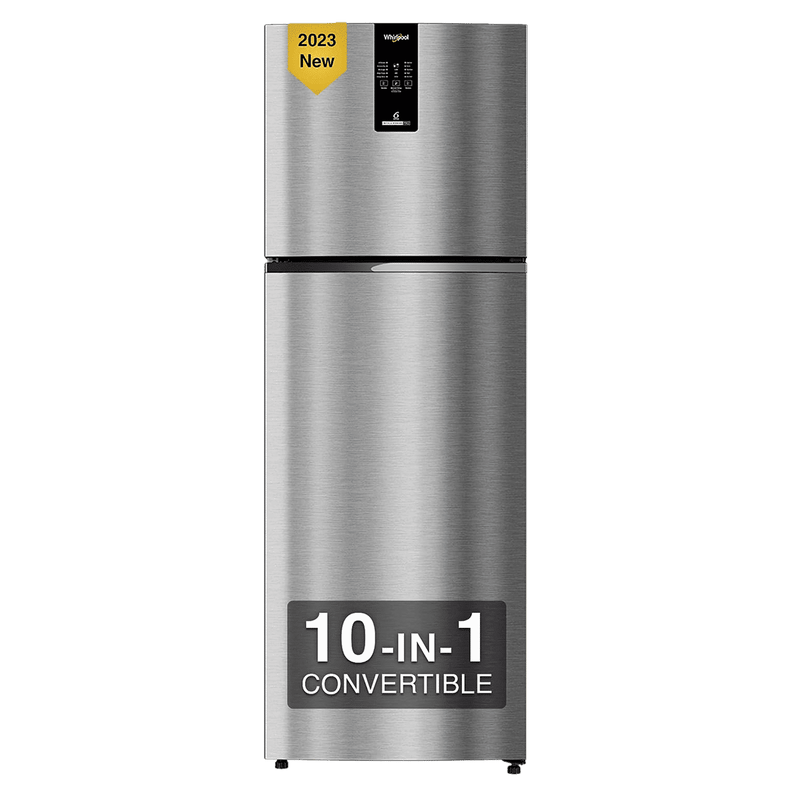 Whirlpool Intellifresh Pro 278 235 Litres 2 Star Frost Free Double Door Convertible Refrigerator with 6th Sense Technology (Grey)