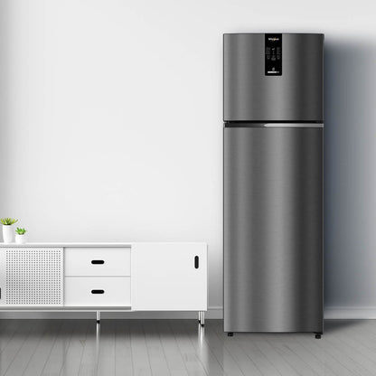 Whirlpool Intellifresh Pro 259 Litres 2 Star Frost Free Double Door Convertible Refrigerator with 6th Sense Technology (Grey)